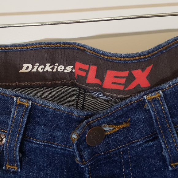 Dickies Flex Jeans Mens Size 32 X 30 Stretch Hi Rise Blue Denim - Picture 3 of 13